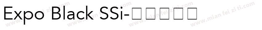 Expo Black SSi字体转换